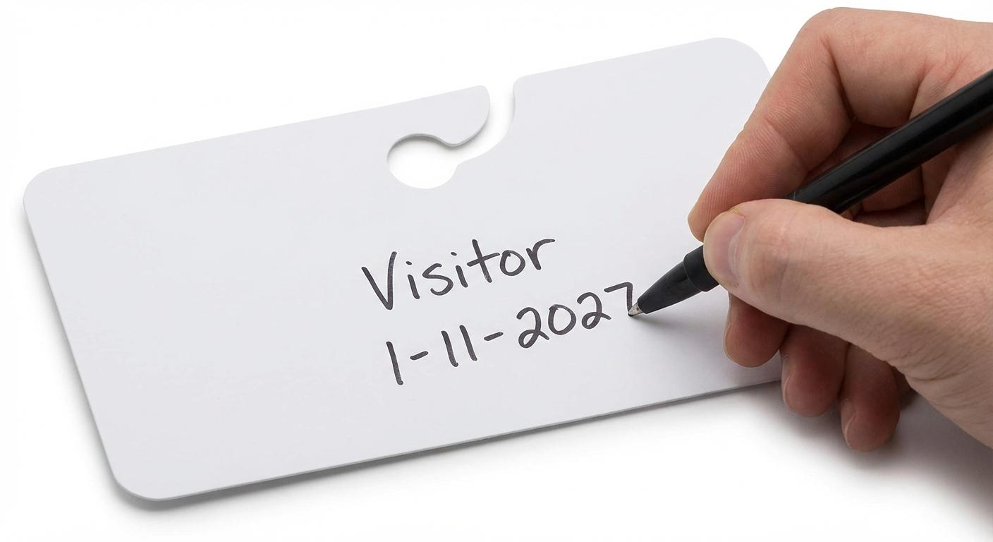 Blank Plastic Hang Tags